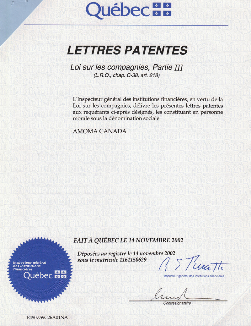 Lettres patentes